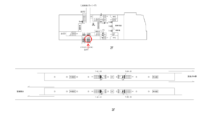 横浜市営／上永谷駅／№T-32№32駅看板・駅広告、位置図