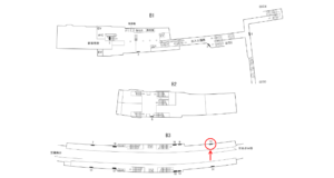 横浜市営／岸根公園駅／／№10駅看板・駅広告、位置図