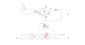 横浜市営／中田駅／／№23駅看板・駅広告、位置図