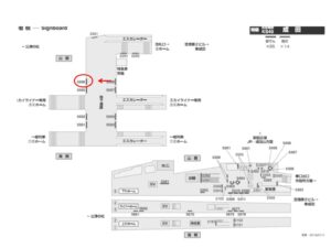 京成　成田駅／／№5506駅看板・駅広告、位置図