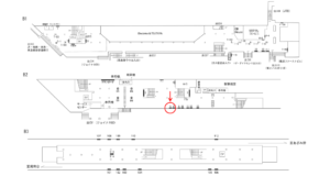 横浜市営／横浜駅／／№5駅看板・駅広告、位置図