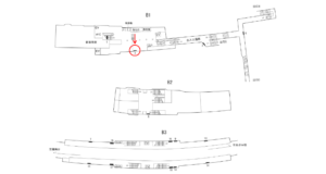 横浜市営／岸根公園駅／／№2駅看板・駅広告、位置図