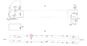 横浜市営／三ッ沢下町駅／／№5駅看板・駅広告、位置図