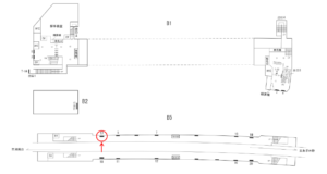 横浜市営／三ッ沢下町駅／／№17駅看板・駅広告、位置図