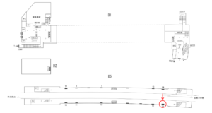 横浜市営/三ッ沢下町駅//№20駅看板・駅広告、位置図