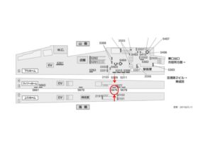 京成　成田駅／／№5676駅看板・駅広告、位置図