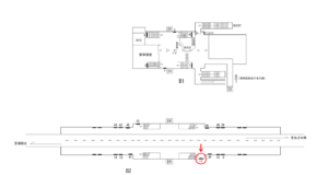 横浜市営／港南中央駅／／№11駅看板・駅広告、位置図