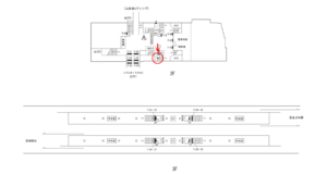 横浜市営／上永谷駅／／№3駅看板・駅広告、位置図