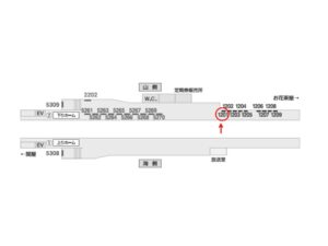 京成　堀切菖蒲園駅／／№1201駅看板・駅広告、位置図