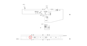横浜市営／中田駅／／№32駅看板・駅広告、位置図