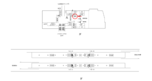 横浜市営／上永谷駅／№T-2№2駅看板・駅広告、位置図
