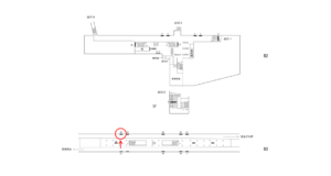 横浜市営／中田駅／／№26駅看板・駅広告、位置図