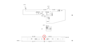 横浜市営／中田駅／／№24駅看板・駅広告、位置図