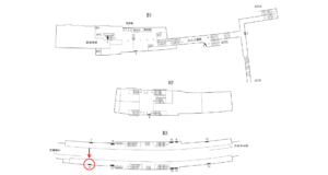 横浜市営／岸根公園駅／／№11駅看板・駅広告、位置図