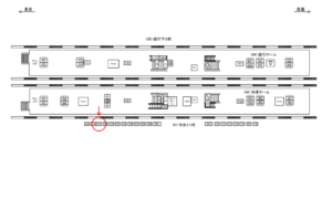 JR／吉祥寺駅／快速上り前／№101駅看板・駅広告、位置図