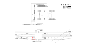 相鉄／西谷駅／／№308駅看板・駅広告、位置図