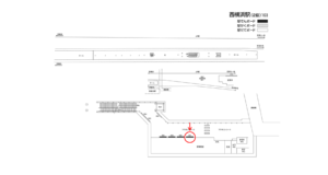 相鉄／西横浜駅／／№301駅看板・駅広告、位置図