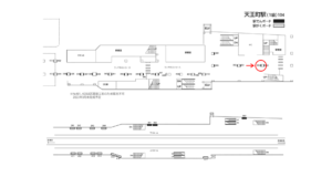 相鉄／天王町駅／／№352駅看板・駅広告、位置図