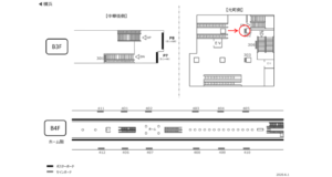 みなとみらい／元町・中華街駅／／№302駅看板・駅広告、位置図