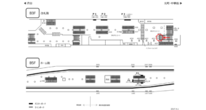 みなとみらい／横浜駅／／№410駅看板・駅広告、位置図