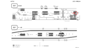 みなとみらい／横浜駅／／№405駅看板・駅広告、位置図