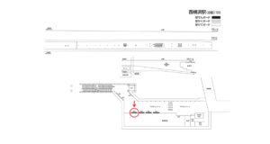 相鉄／西横浜駅／／№304駅看板・駅広告、位置図