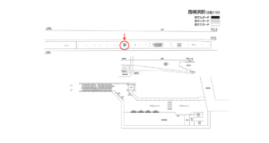 相鉄／西横浜駅／／№8306駅看板・駅広告、位置図