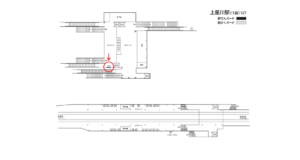 相鉄／上星川駅／／№310駅看板・駅広告、位置図