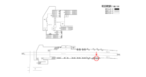 相鉄/和田町駅//№222駅看板・駅広告、位置図