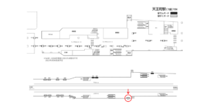 相鉄／天王町駅／／№417駅看板・駅広告、位置図