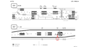 みなとみらい／横浜駅／／№106駅看板・駅広告、位置図