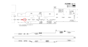 相鉄／天王町駅／／№338駅看板・駅広告、位置図