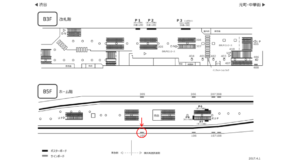 みなとみらい／横浜駅／／№105駅看板・駅広告、位置図