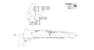 相鉄/和田町駅//№208駅看板・駅広告、位置図