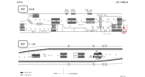 みなとみらい／横浜駅／／№408駅看板・駅広告、位置図