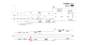 相鉄／天王町駅／／№416駅看板・駅広告、位置図