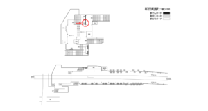 相鉄/和田町駅//№335駅看板・駅広告、位置図