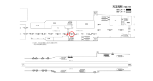 相鉄／天王町駅／／№346駅看板・駅広告、位置図