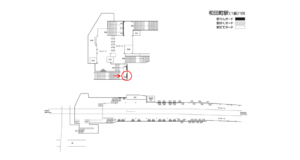 相鉄/和田町駅//№332駅看板・駅広告、位置図