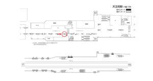 相鉄／天王町駅／／№344駅看板・駅広告、位置図