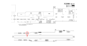 相鉄／天王町駅／／№244駅看板・駅広告、位置図