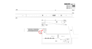 相鉄／西横浜駅／／№204駅看板・駅広告、位置図