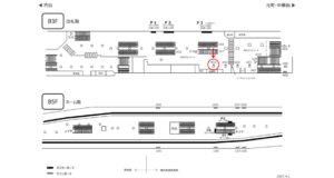 みなとみらい／横浜駅／／№404駅看板・駅広告、位置図