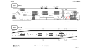 みなとみらい／横浜駅／／№403駅看板・駅広告、位置図