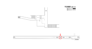 相鉄／平沼橋駅／／№204駅看板・駅広告、位置図