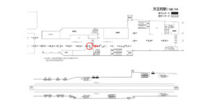 相鉄／天王町駅／／№345駅看板・駅広告、位置図