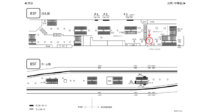 みなとみらい／横浜駅／／№402駅看板・駅広告、位置図