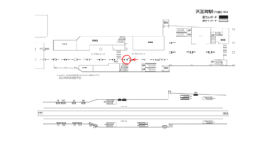 相鉄／天王町駅／／№347駅看板・駅広告、位置図