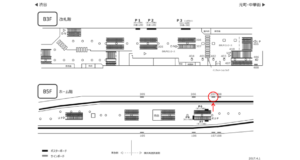みなとみらい／横浜駅／／№207駅看板・駅広告、位置図