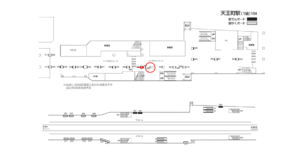 相鉄／天王町駅／／№405駅看板・駅広告、位置図